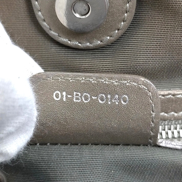 Authentic Christian Dior Tote Bag Purse Gray Coated Canvas W/ DIOR Charm - Picture 10 of 10